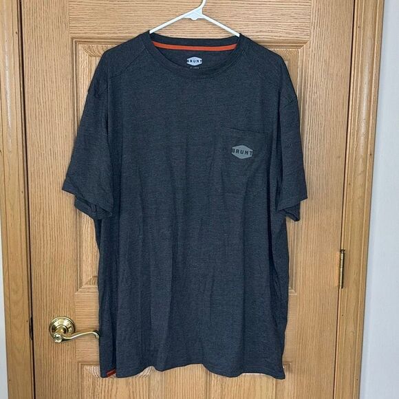Brunt Pocket T-Shirt Bundle Mens 2XL Gray Charcoal Workwear Tees Lot of 3 - Picture 4 of 9